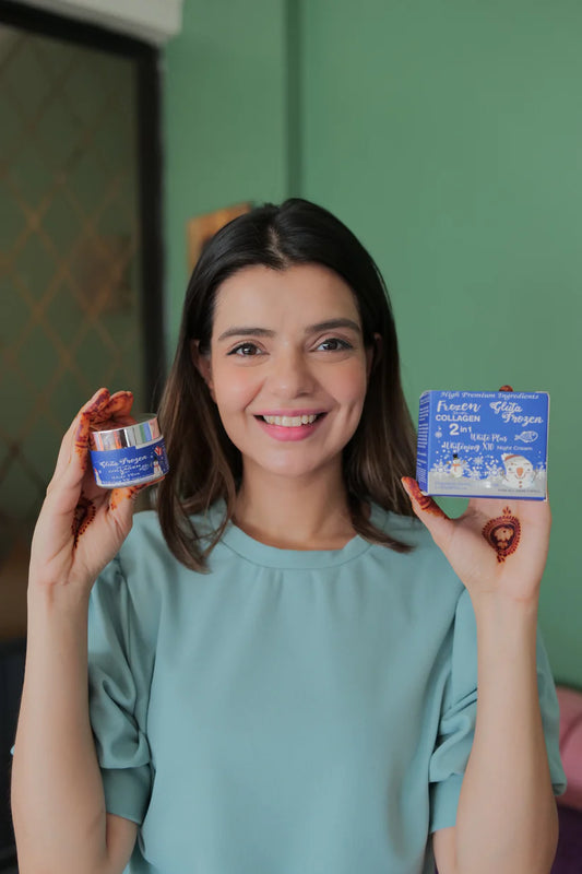 Gluta Frozen Collagen 2 In 1 Night Cream