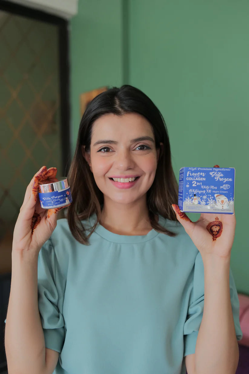 Gluta Frozen Collagen 2 In 1 Night Cream