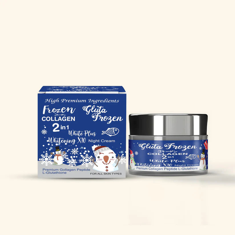 Gluta Frozen Collagen 2 In 1 Night Cream
